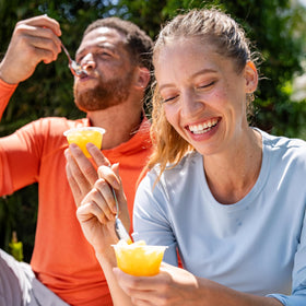 Dole Pineapple Tidbits in coconut water vitamin C boost and snack use