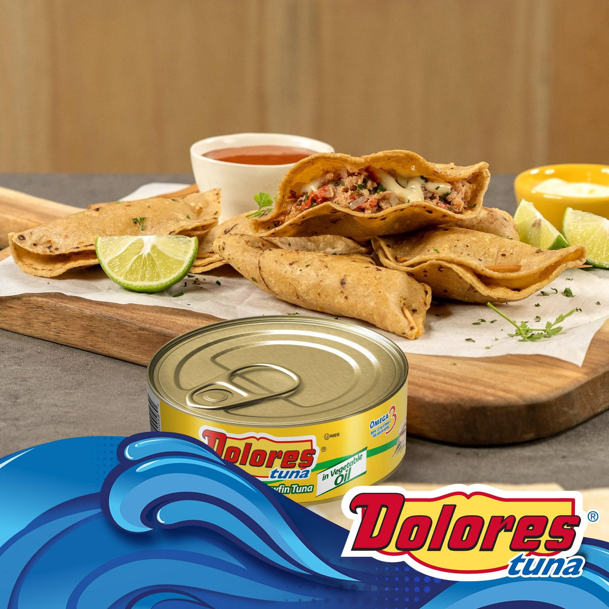 Dolores tuna served on bread reveals mild flavor suitable for sandwiches.