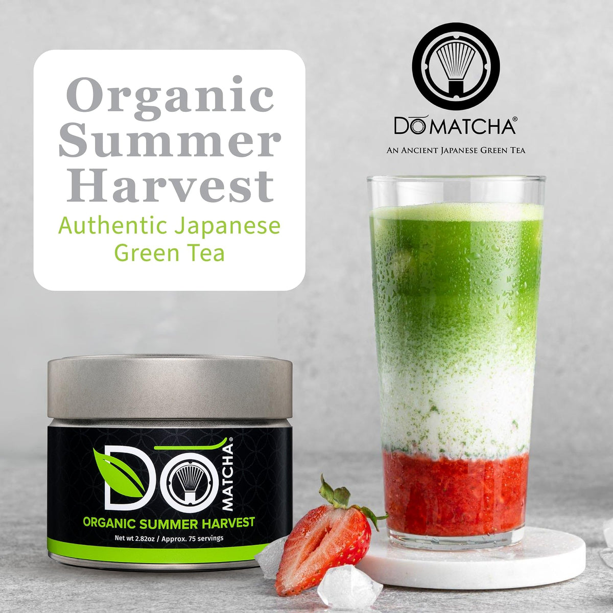 DoMatcha latte-grade matcha powder for silky lattes and shakeable smoothies.