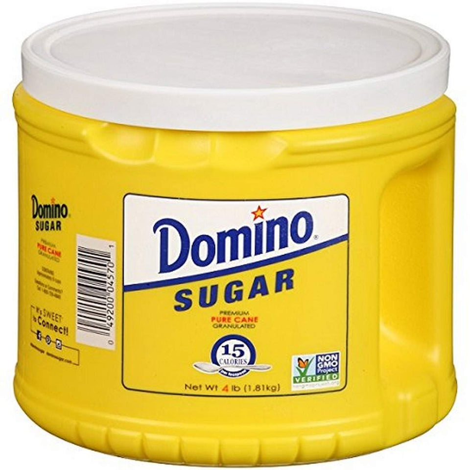 Domino Granulated Sugar 4 lb crystals ideal for baking and sweetening beverages
