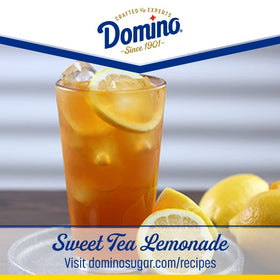 Domino granulated sugar dissolves easily in tea for a balanced cup.
