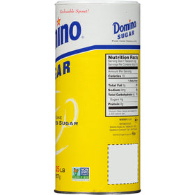 Domino granulated sugar pack of 3 canisters keeps pantry stocked for baking.