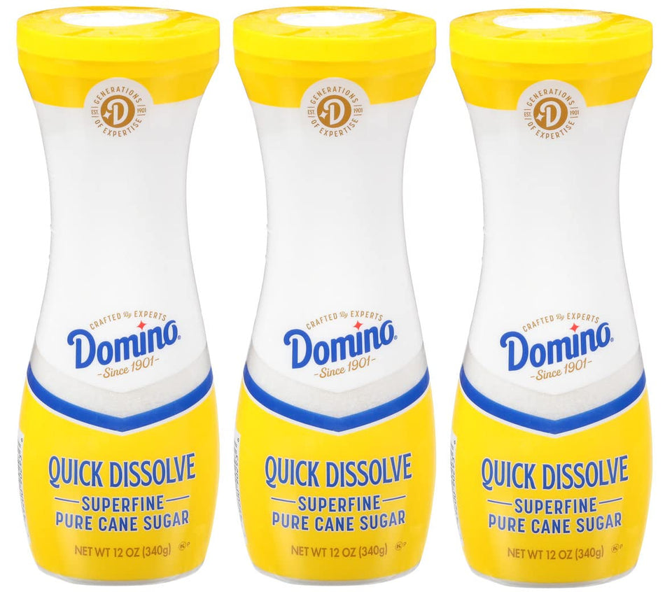 Domino Quick Dissolve Sugar flip-top lid for easy pouring and mess-free use.