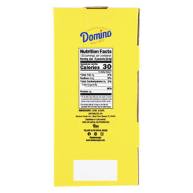 Domino hotel-lobby service sugar packets for fast guest service.