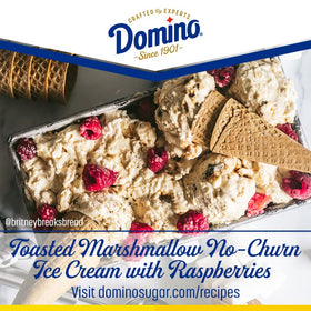 Domino sugar recipe card included in pack for inspiration