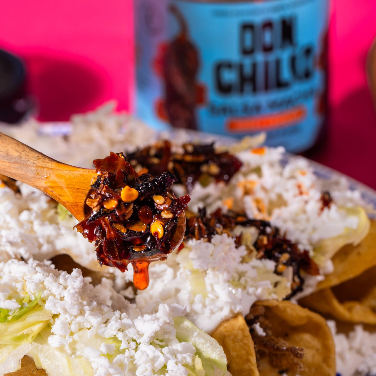 Don Chilio Smoky Salsa Macha apple pie finish for surprising twist