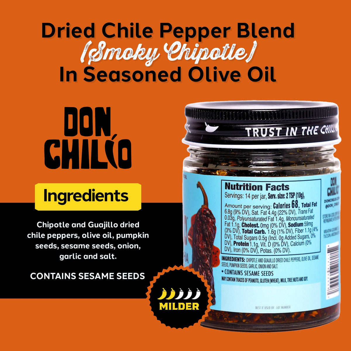 Don Chilio Smoky Salsa Macha drizzle on eggs for enhanced flavor