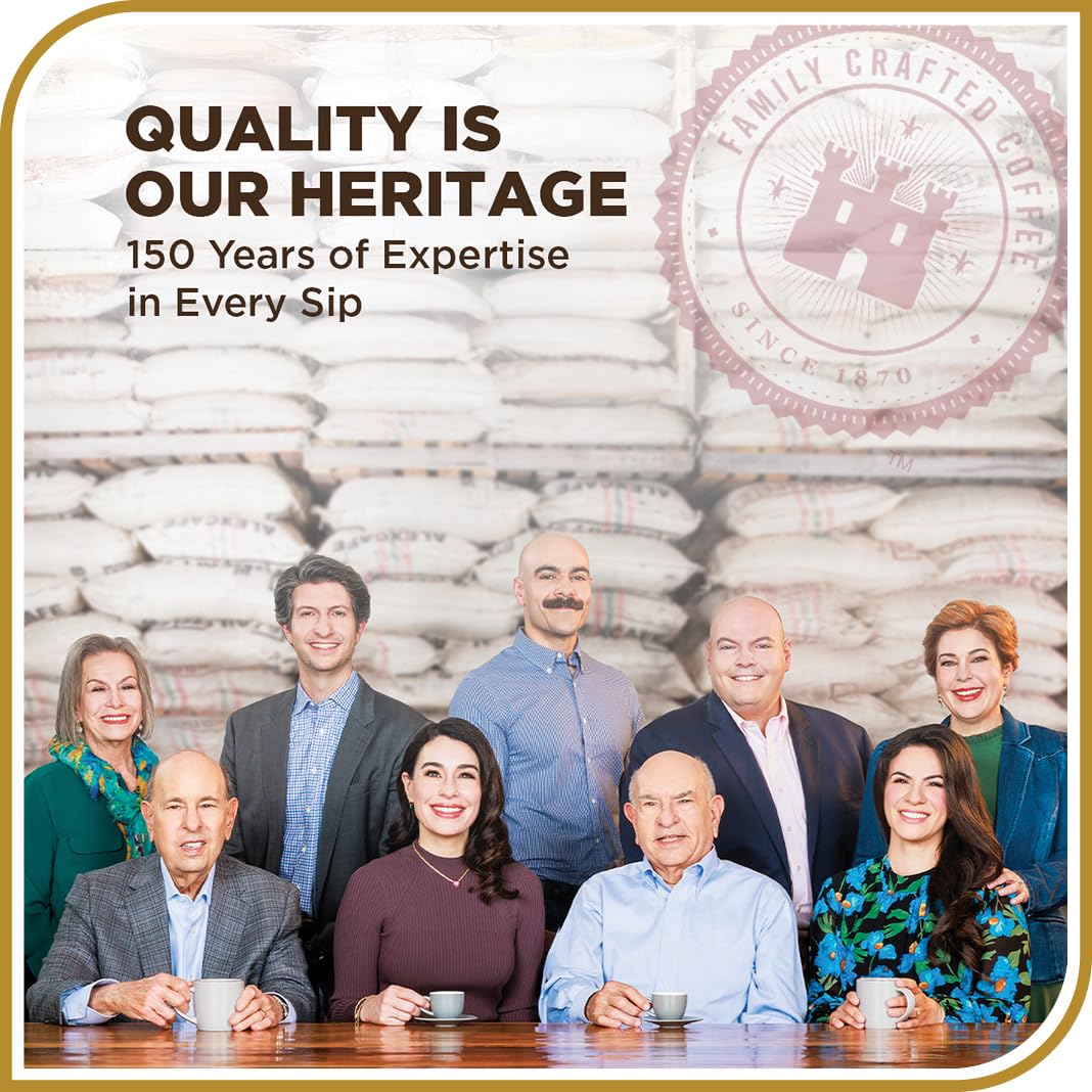 Heritage of Don Francisco's Caramel Spiced Rum Coffee in the Family Reserve reflects four generations.