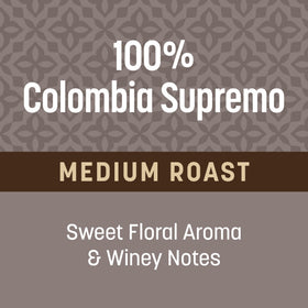 Don Francisco's Colombia Supremo K-Cup compatibility enables quick, mess-free brewing.