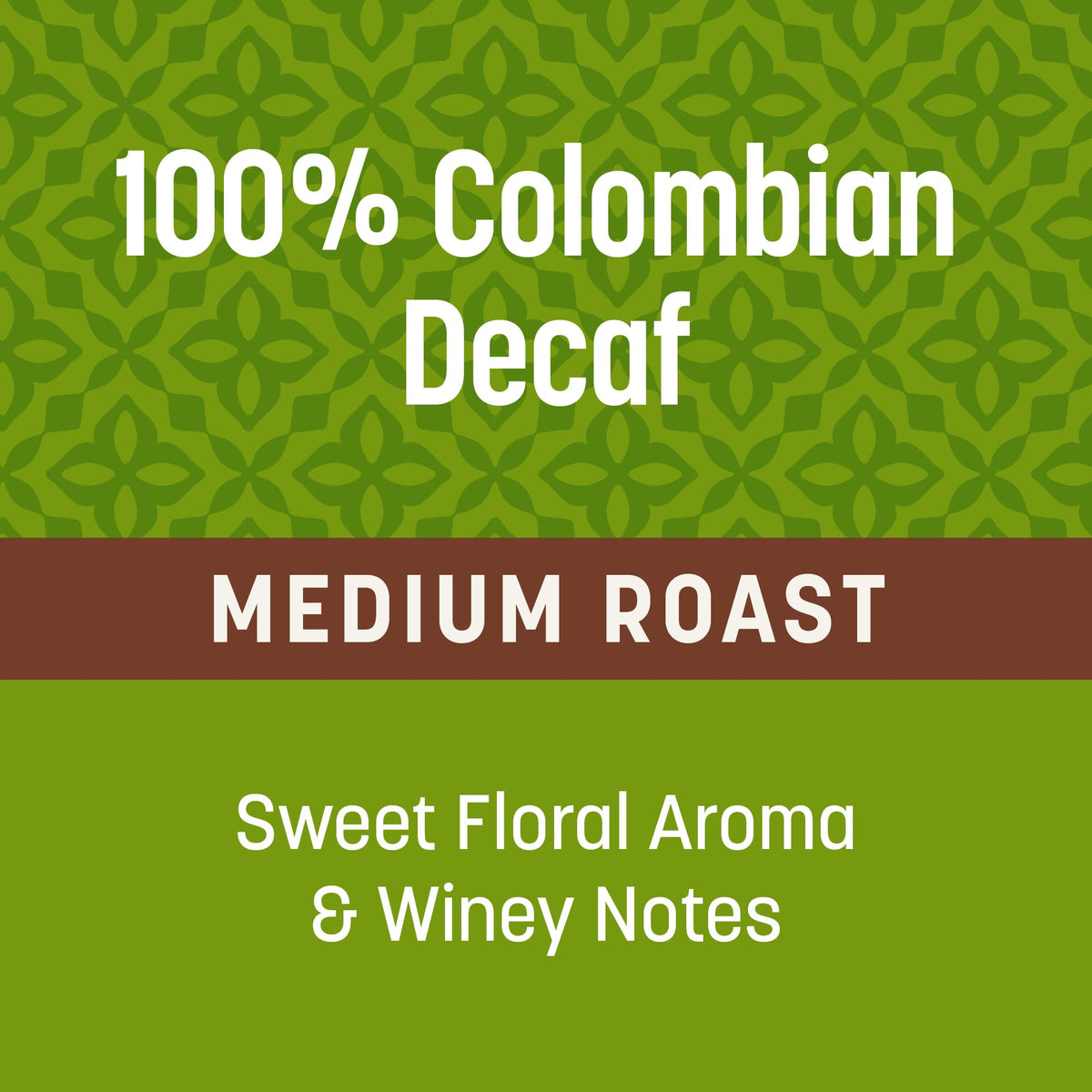 Close-up of the aroma from Don Francisco's Decaf Colombia coffee