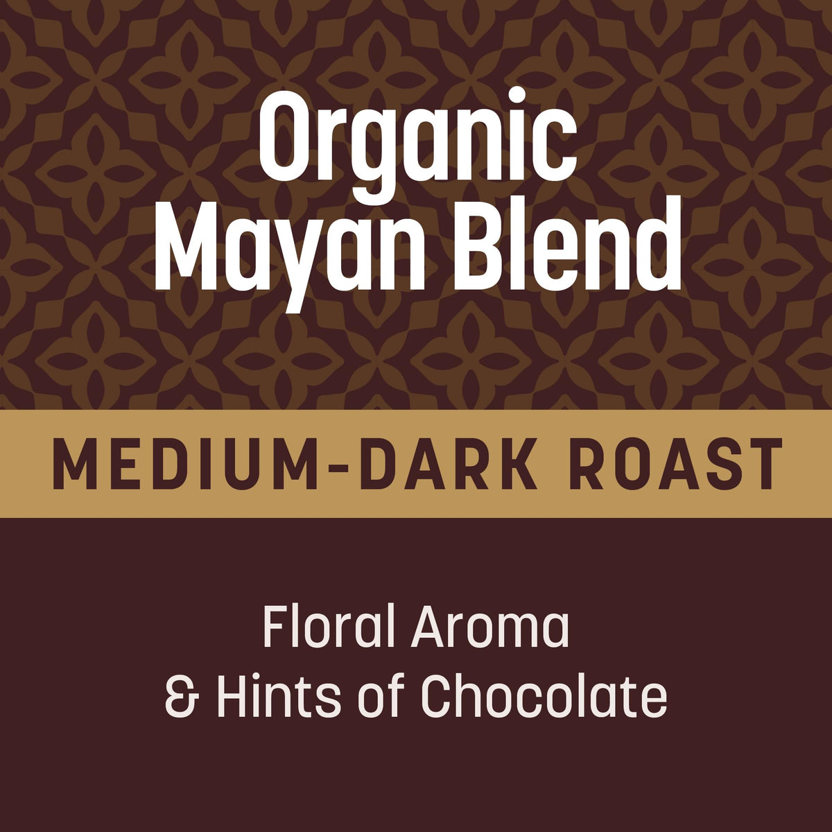 Close-up of Organic Mayan Blend pods—aroma-rich cup with floral notes.
