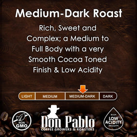 Don Pablo 2lb bag on counter signals great value for daily brewing