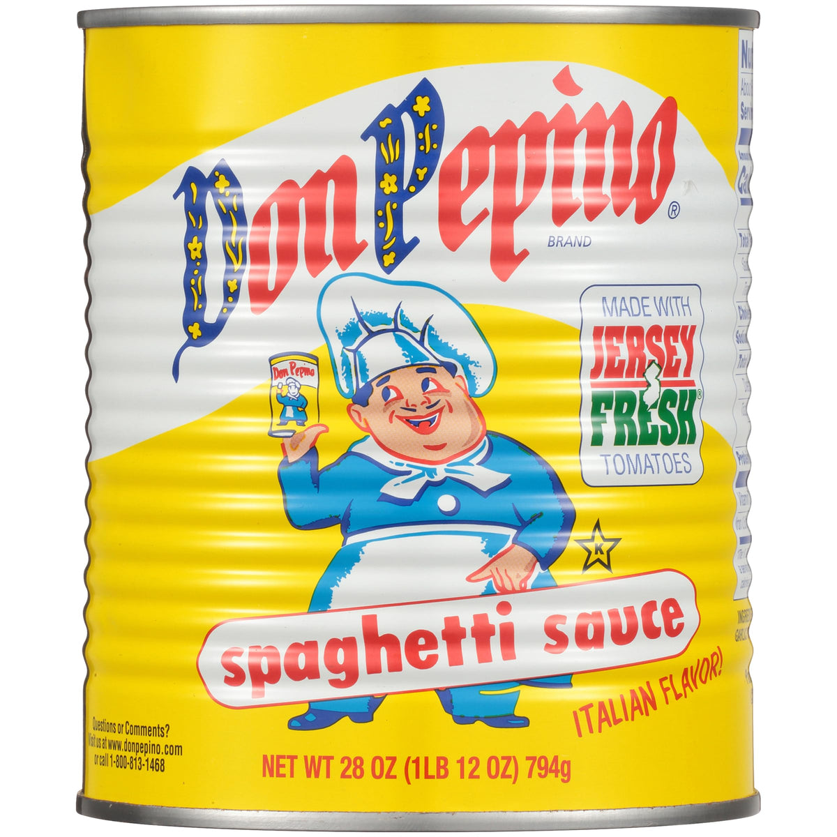 Don Pepino Spaghetti Sauce bottle pour shows rich flavor for weeknight pasta