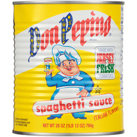 Don Pepino Spaghetti Sauce bottle pour shows rich flavor for weeknight pasta
