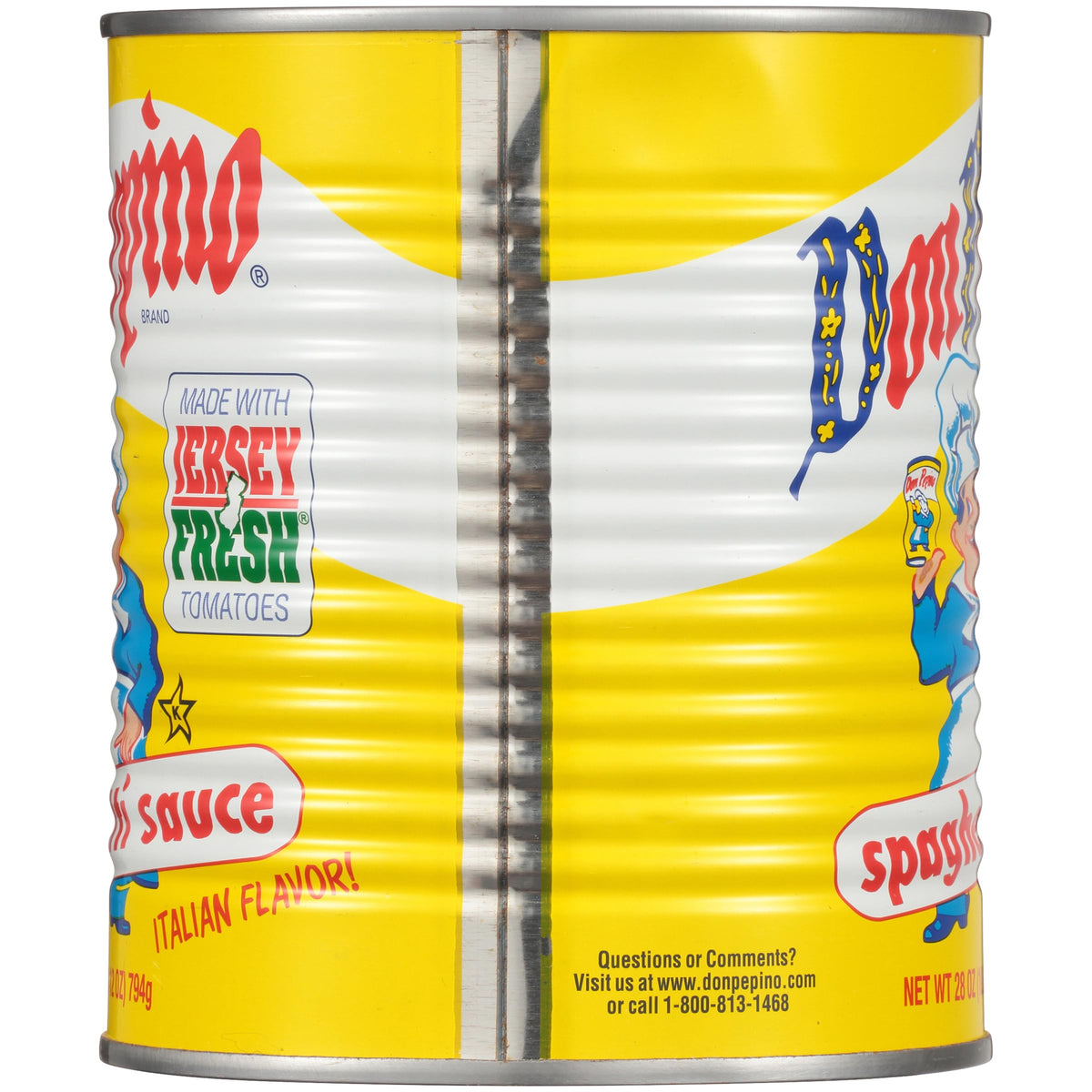 Don Pepino Spaghetti Sauce label closeup confirms family recipe quality