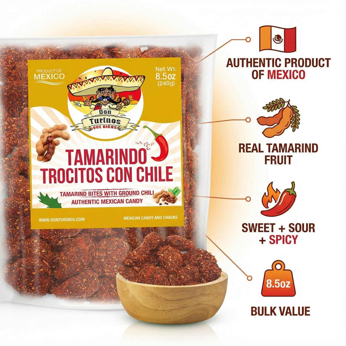 Serving idea: Tamarindo candy as a desk-friendly snack.