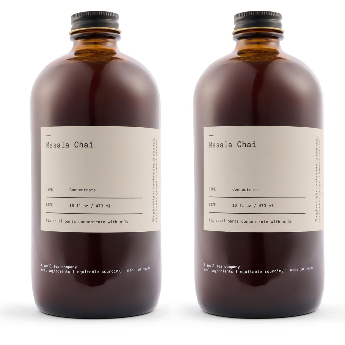 Dona Original Masala Chai concentrate bottle for quick home brews