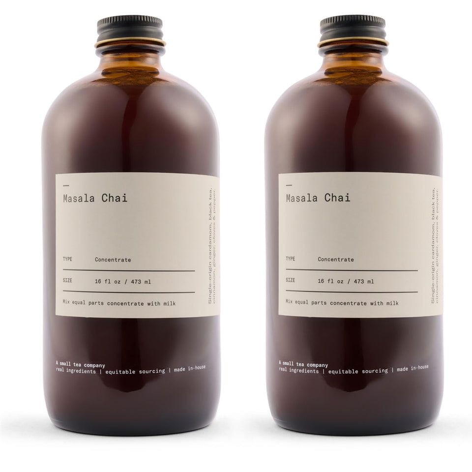 Dona Original Masala Chai concentrate bottle for quick home brews