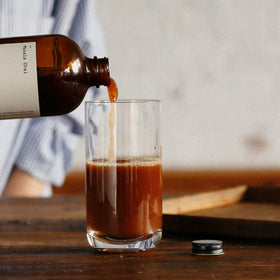 DONA Original Masala Chai Concentrate Brooklyn-brewed label signals craft and purity
