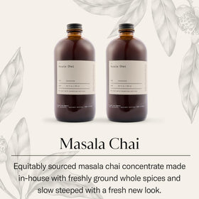 Dona Masala Chai cup with steam shows hot beverage option