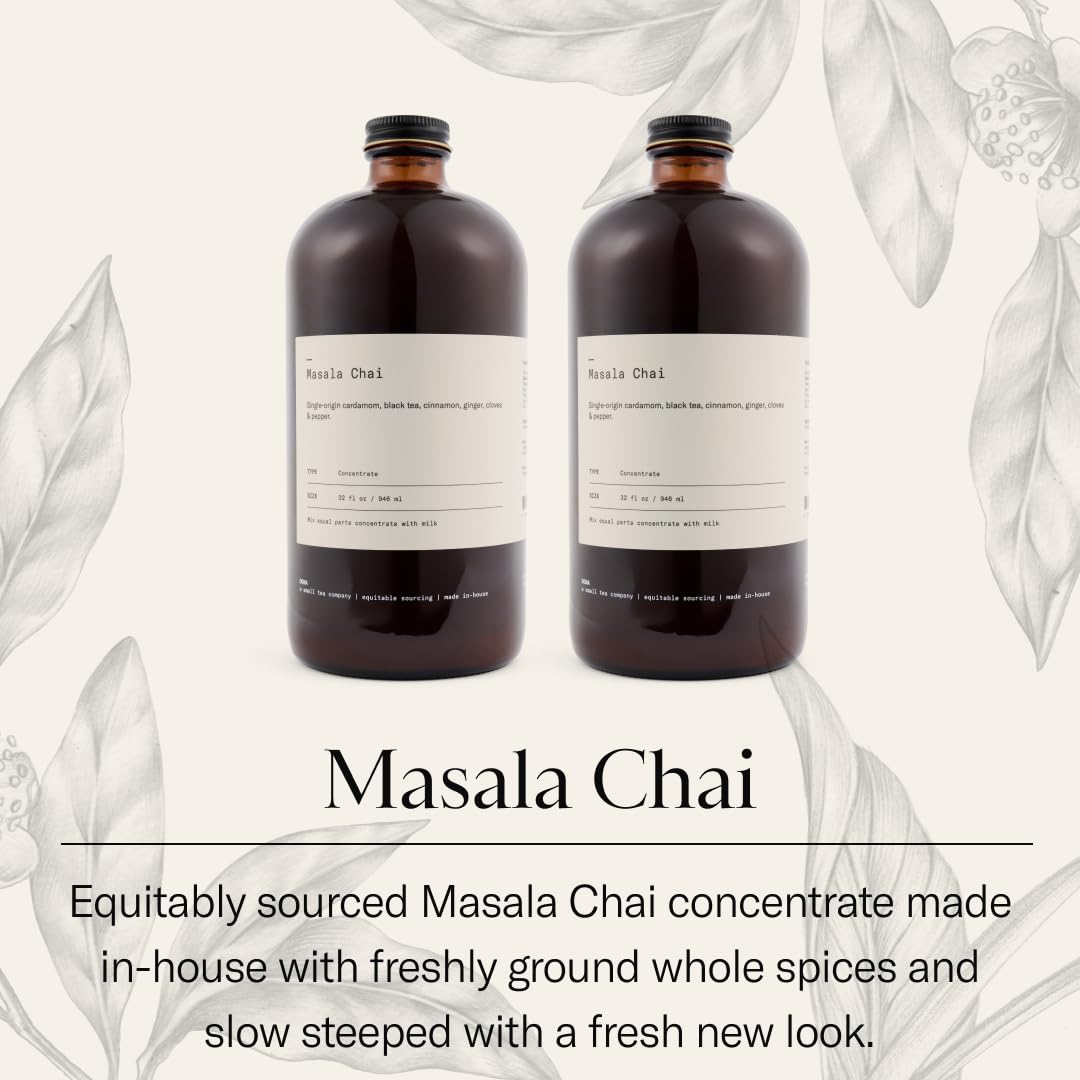 DONA Original Masala Chai Concentrate being poured for hot or iced chai