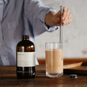 Small-batch brewing visual conveys consistent flavor from Dona