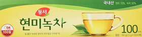 Dongsuh Korean Brown Rice Green Tea bags in a packshot for daily brewing.