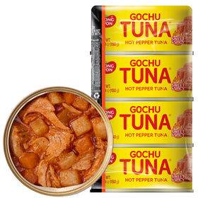 Dongwon Spicy Korean Tuna with pull-tab lid for ready-to-eat convenience.