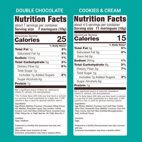 Don't Worry Meringue Cookies and Cream slice highlighting low-sugar indulgence.
