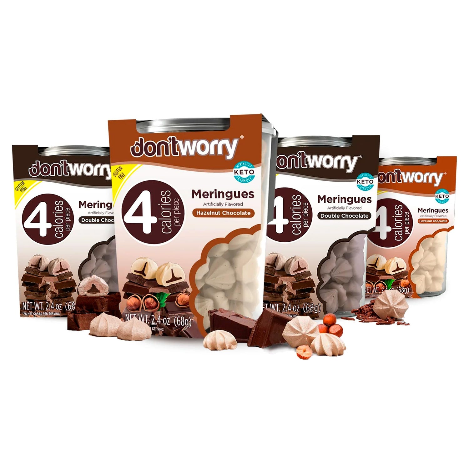 Don't Worry Meringue double chocolate shell: crisp exterior and melt-in-your-mouth center.
