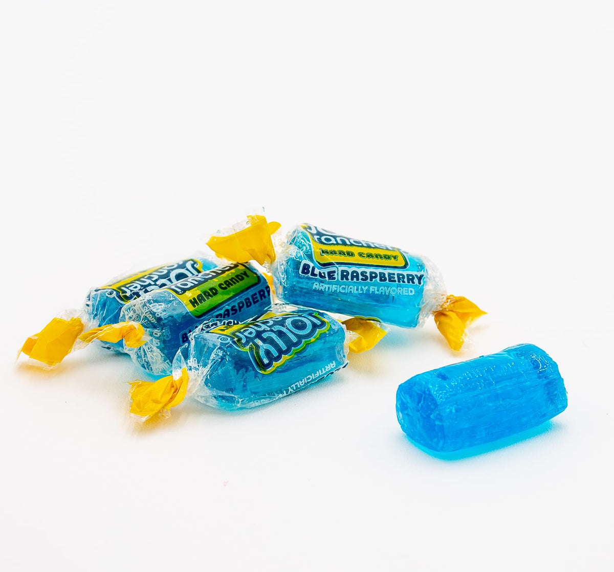 Donty-Tonty Blue Raspberry bulk bag label emphasizes quantity and freshness.