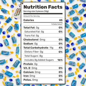 Donty-Tonty Blue Raspberry candy at a party table invites sharing.