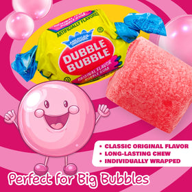 Donty-Tonty Bubble Gum Original Fruit Flavor Wrap highlights individually wrapped pieces for freshness