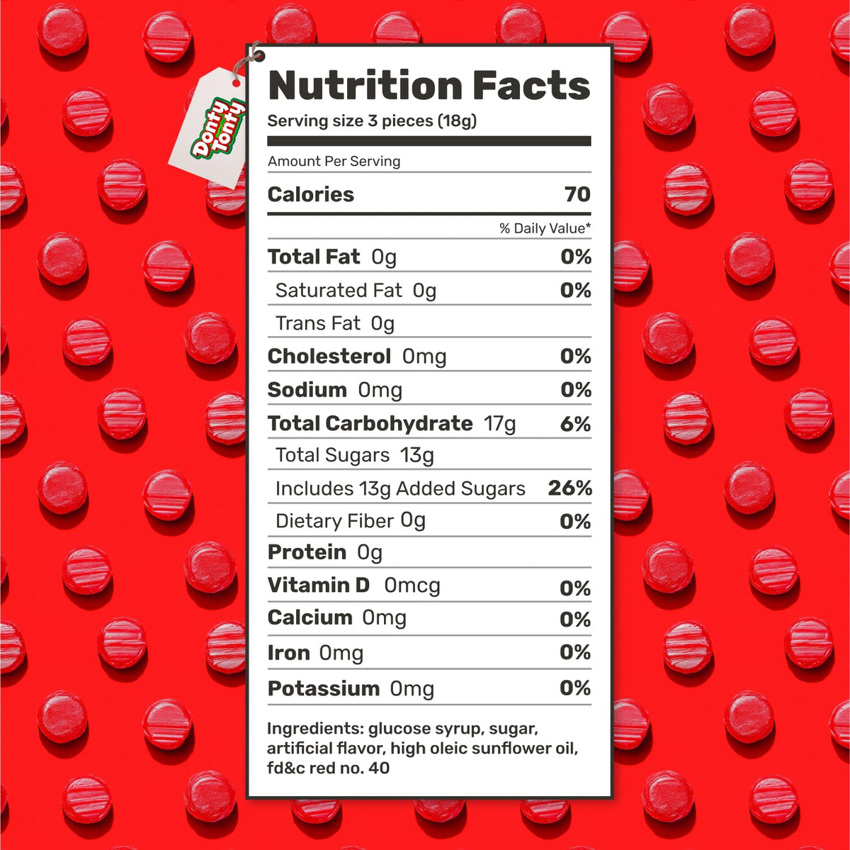 Donty-Tonty bulk resealable bag keeps freshness between uses.
