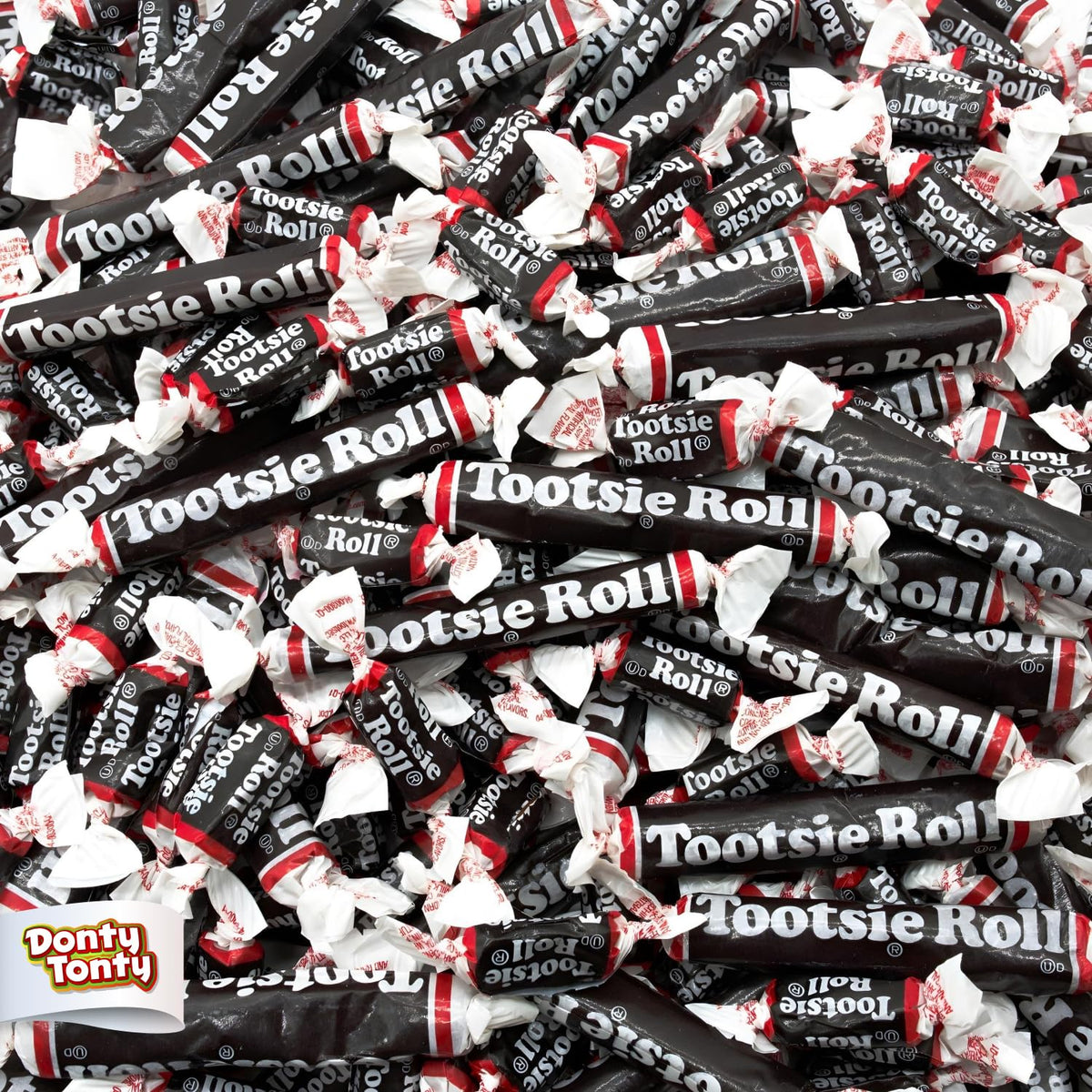 Donty-Tonty bulk Tootsie Rolls assorted bag for easy sharing.