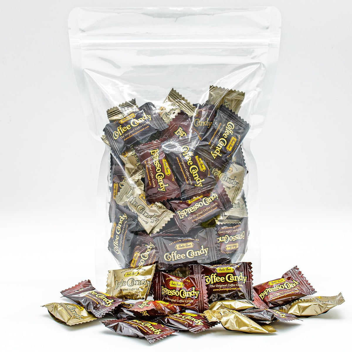 Donty-Tonty Coffee Candies soft cream filling close-up shows smooth texture