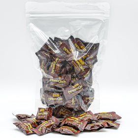 Donty-Tonty Espresso Candy cross-section reveals creamy center and rich flavor.