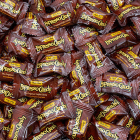 Donty-Tonty Espresso Candy foil-wrap pieces, perfect for events and sharing.