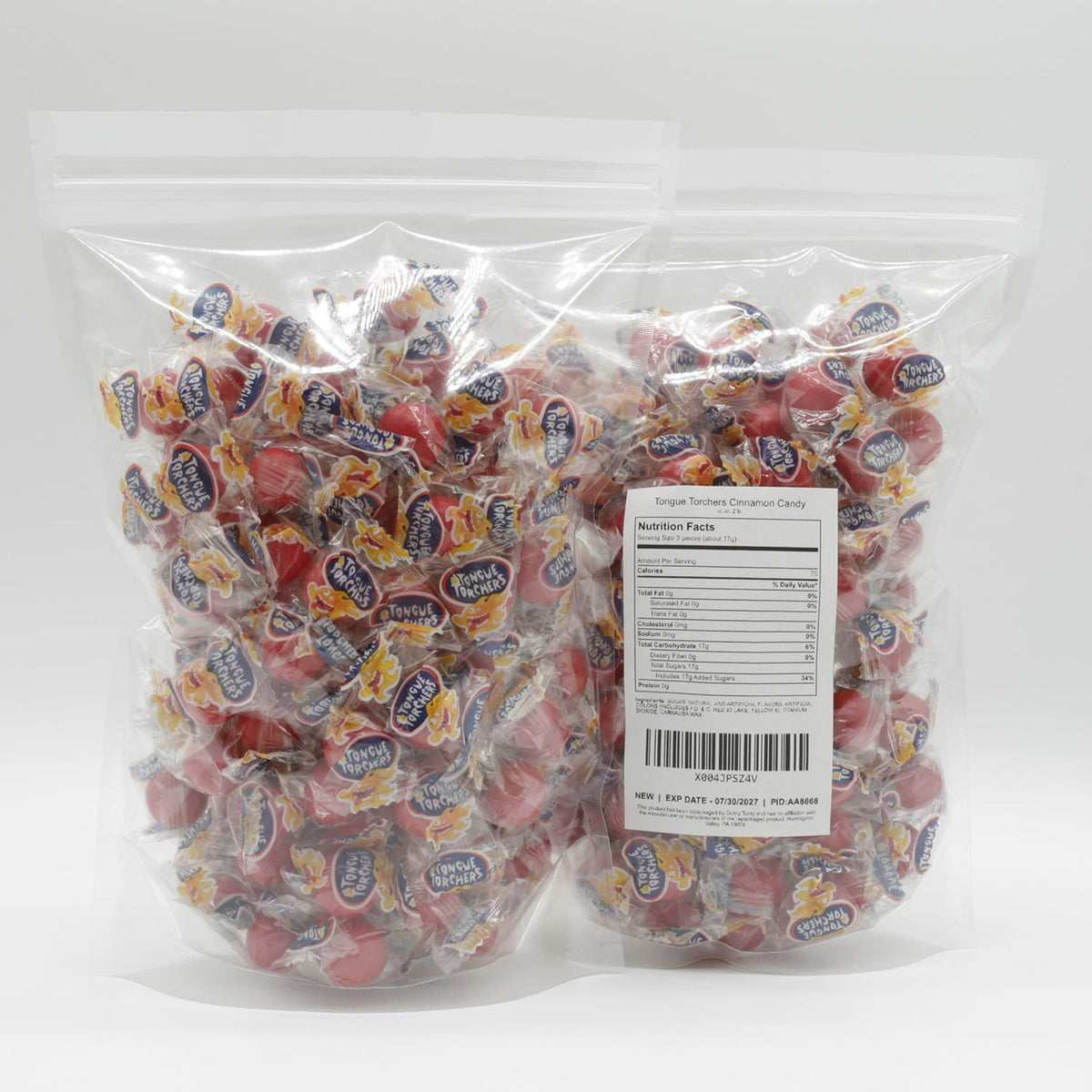 Donty-Tonty Fireball Candies individually wrapped for on-the-go snacking.