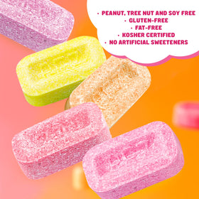 Donty-Tonty raspberry-flavor candy close-up ideal for grab-and-go snacking.