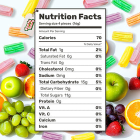Donty-Tonty Fruit Chews resealable-bag keeps freshness and makes sharing easy.