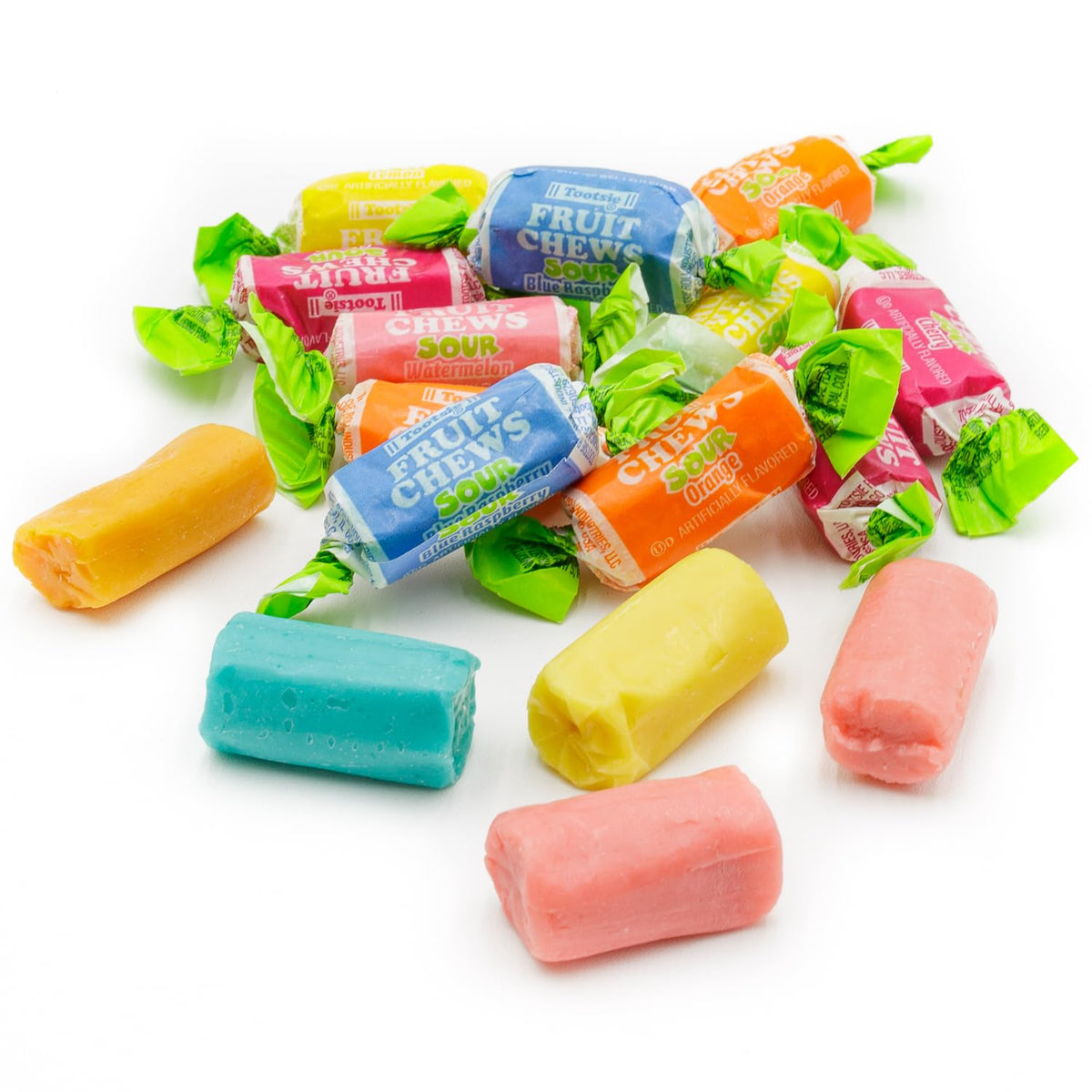 Donty-Tonty fruit chews transparent packaging showing freshness