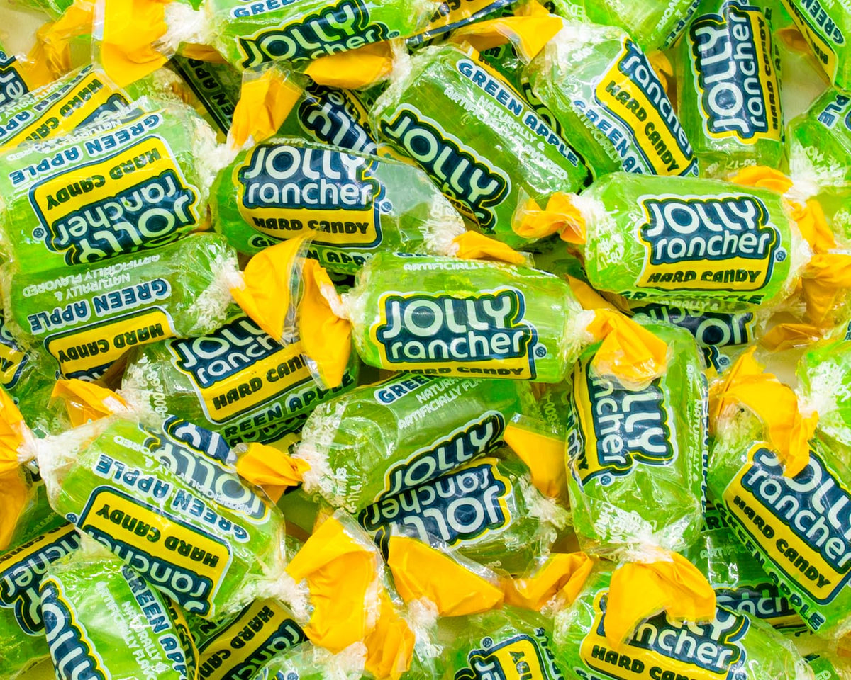Donty-Tonty Green Apple hard candy display bag for bulk party use.
