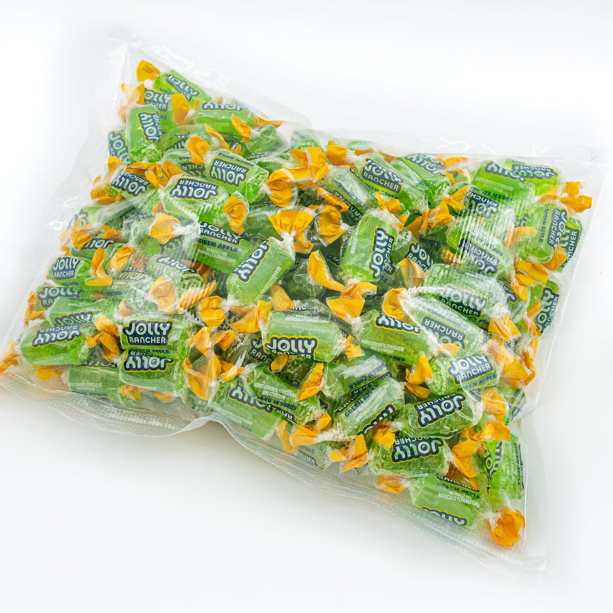 Donty-Tonty Green Apple candies in bulk packaging for events.