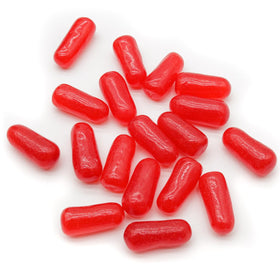Donty-Tonty Hot Cinnamon Chewy Candy close-up texture highlights smooth shell and chewy interior.