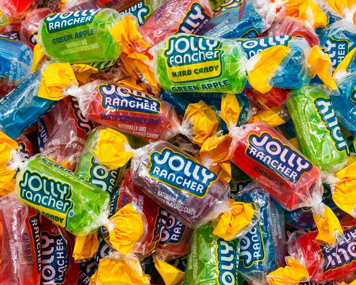 Donty-Tonty Jolly Ranchers Original 2lb display bag with bright mixed fruit flavors