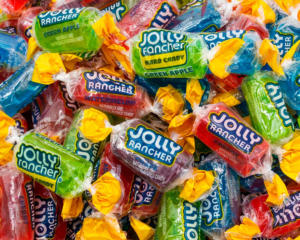 Donty-Tonty Jolly Ranchers Original 2lb display bag with bright mixed fruit flavors