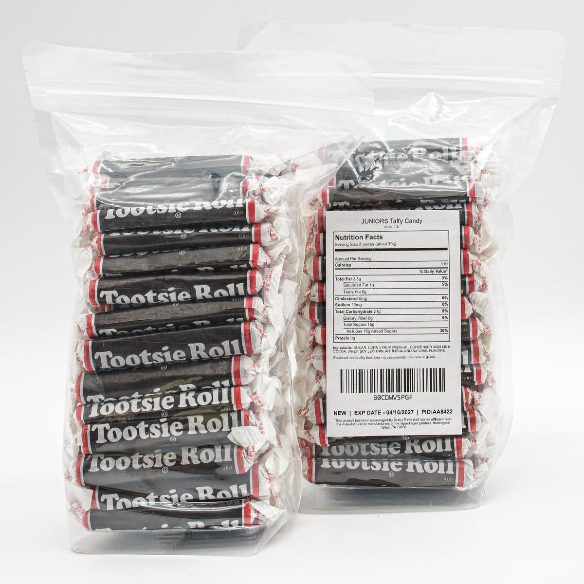 Donty-Tonty Juniors Long Taffy bag sealed, fresh and ready for gifting.
