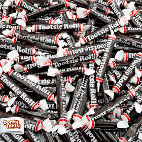 Donty-Tonty Juniors Long Taffy bag visible, bulk packaging for easy sharing.
