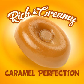 Donty-Tonty ORIGINAL hard candy cream flavor closeup highlights rich, creamy caramel taste.